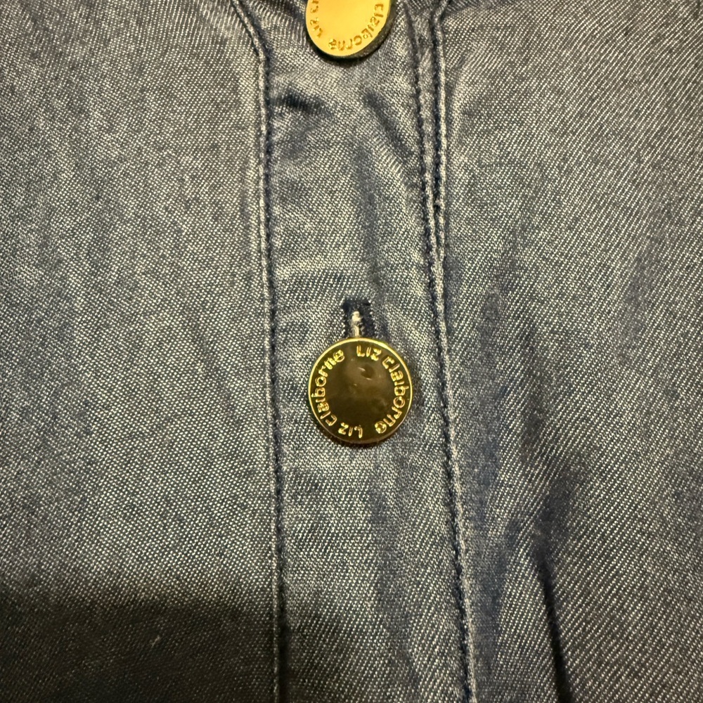 Liz Claiborne Dark Blue Long Sleeve Dress - Picture 2 of 5